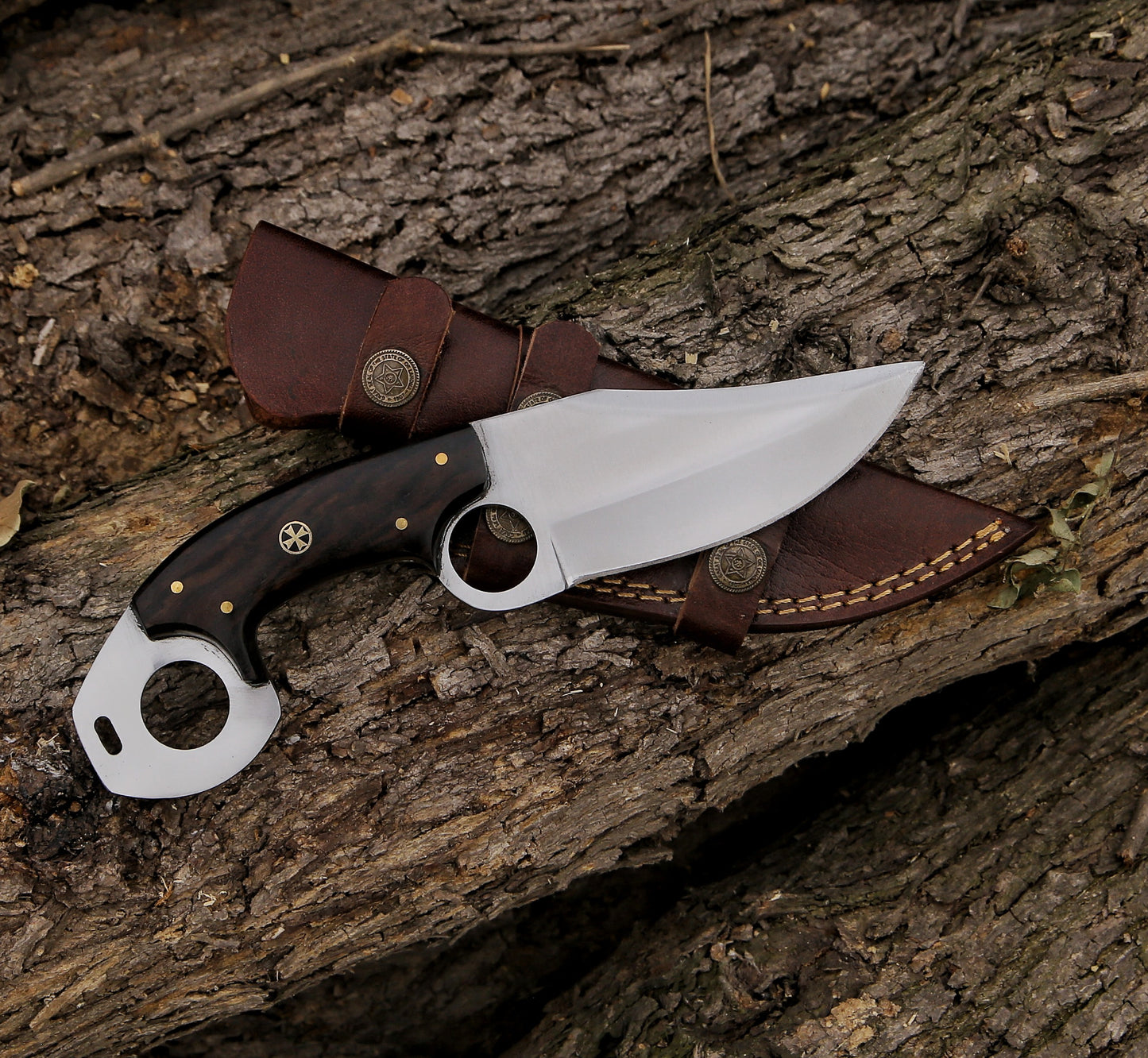 Skinner Hunting Knife High Carbon Steel Blade Tactical Combat