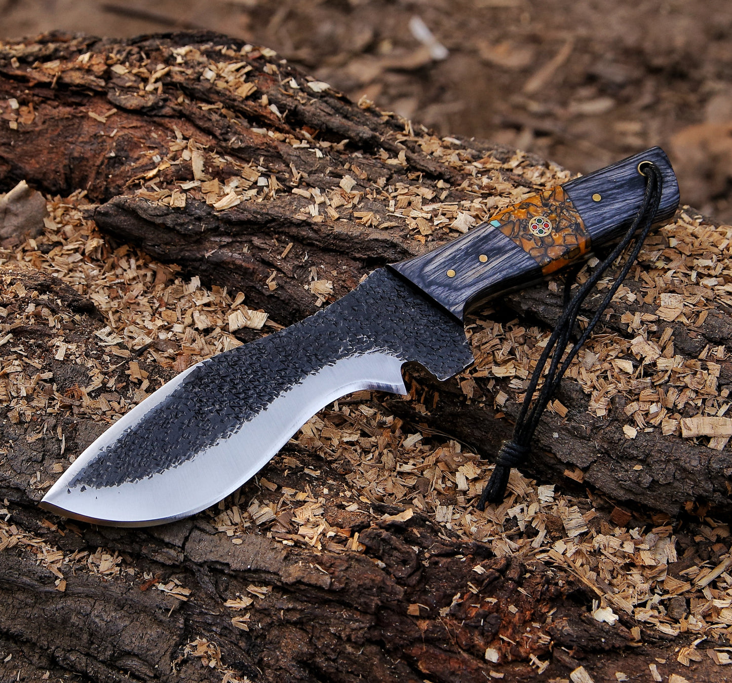 10" Hand Forged Steel Custom Handmade Tactical Hunting Knife
