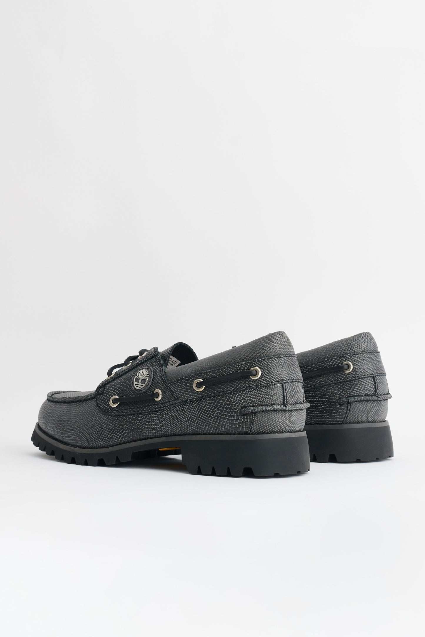 Timberland Vibram Boat Shoe Black Leather