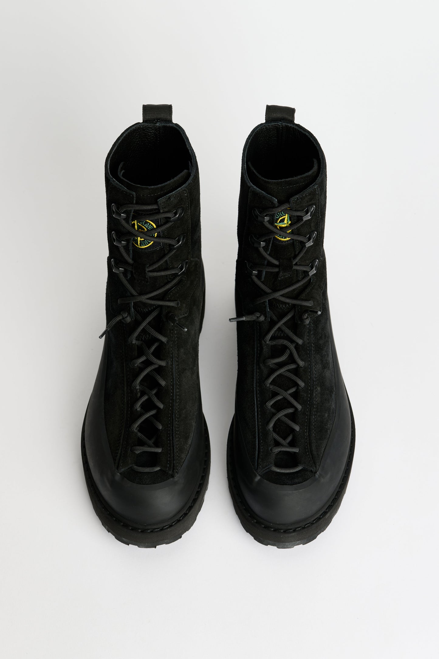 Stone Island Suede Hiking Shoes Black