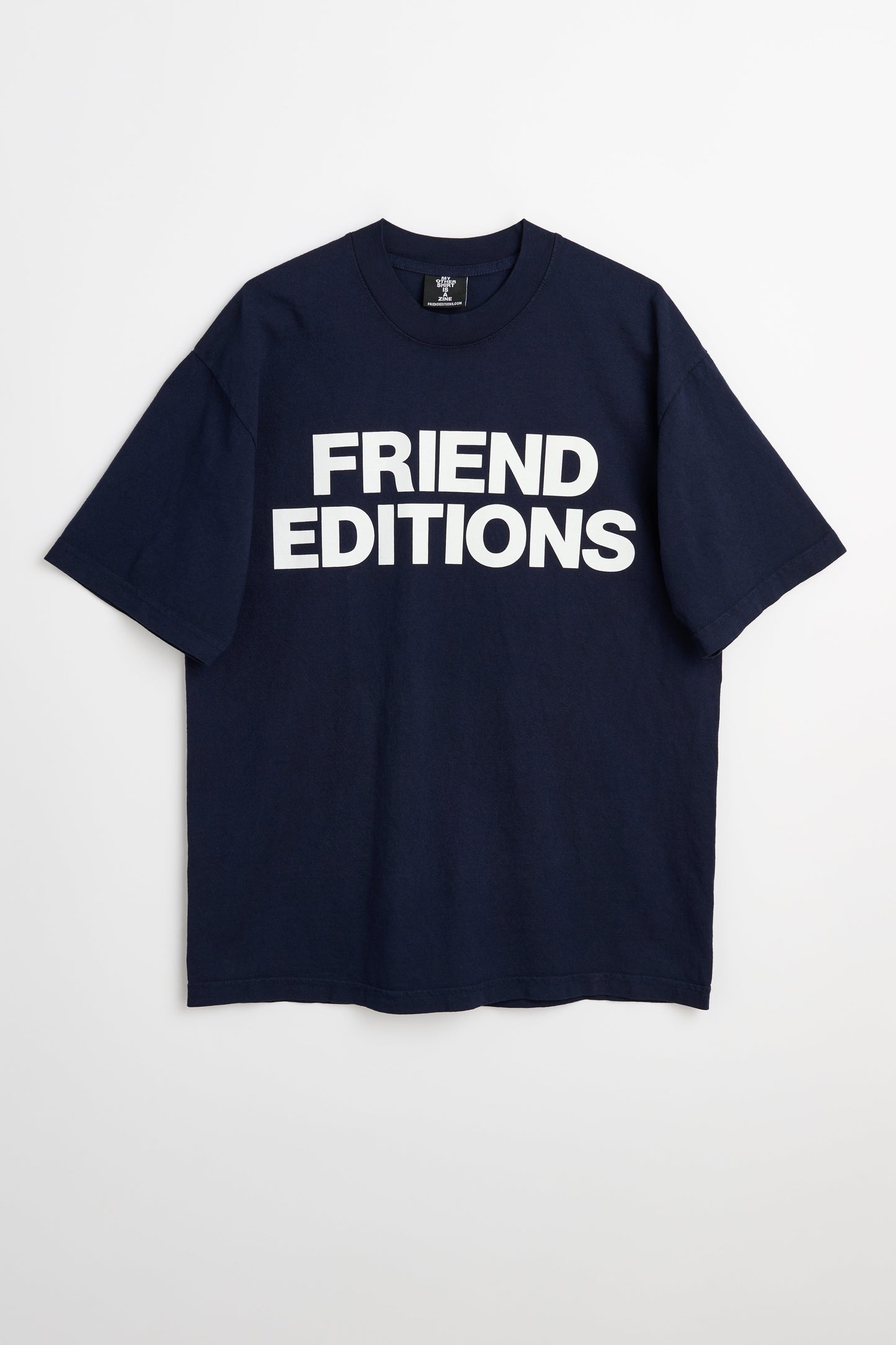 Friend Editions Monogram Tee Navy / White