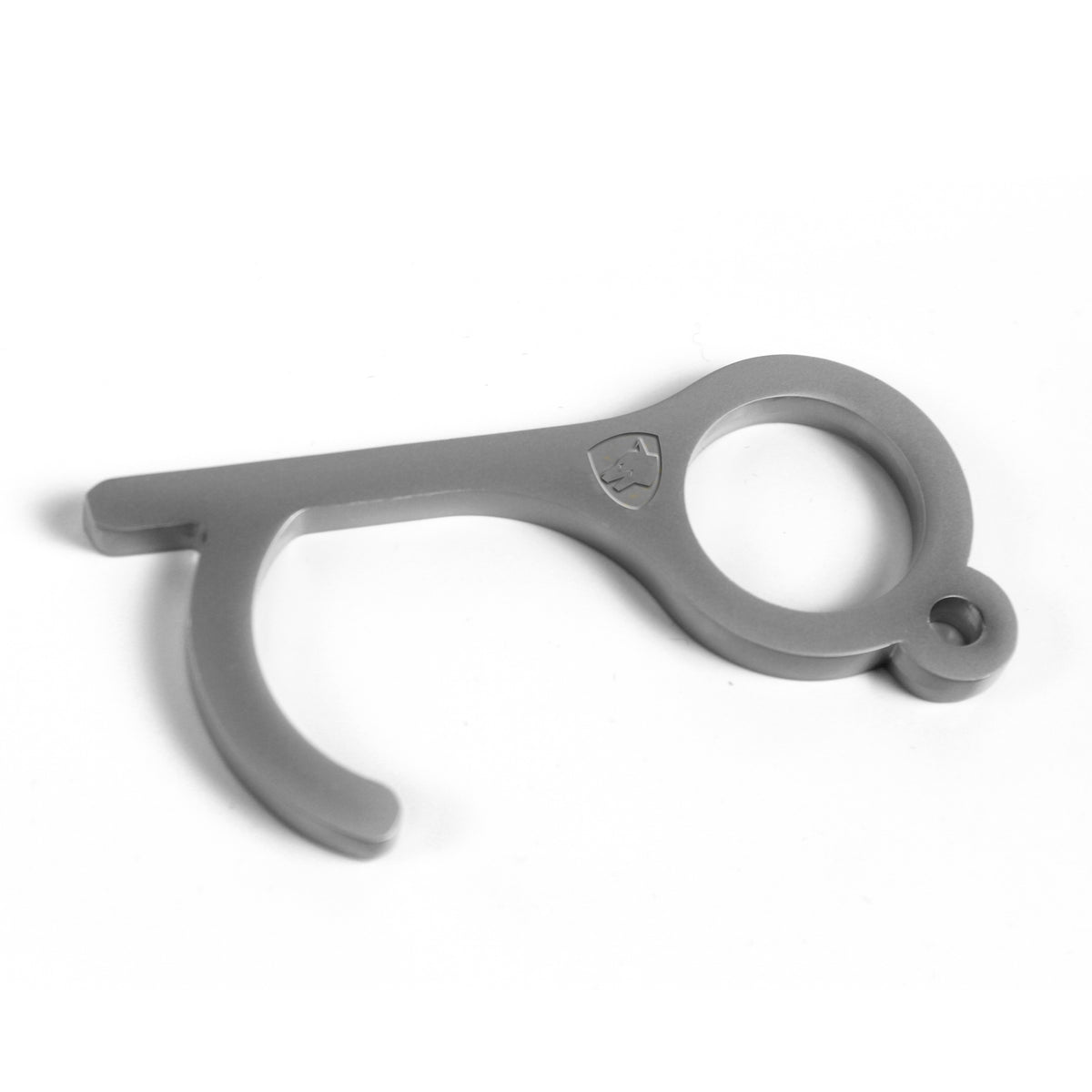No Touch Keychain Silver Handtool for Touchless Opening Doors and Pressing Buttons - TOPHATTER'S ARMORY DEALS