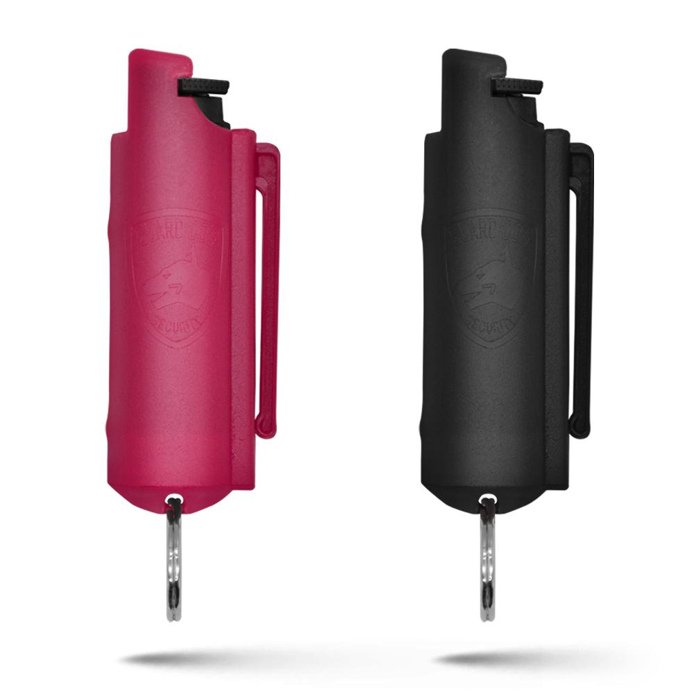 His & Hers Personal Defense Pepper Spray Keychain W/ Belt Clip - Quick Action 2 Pack - TOPHATTER'S ARMORY DEALS