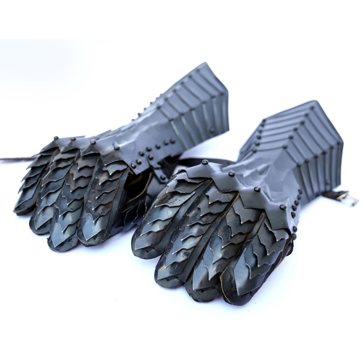 Medieval Gothic Black Riders Fantasy Gauntlets
