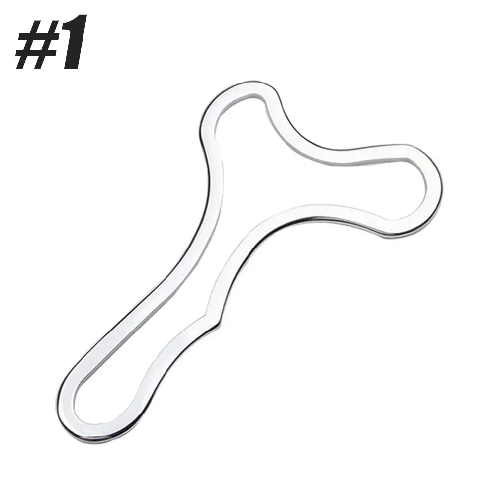 Stainless Steel Gua Sha Scraping Massage Tool Muscle Scraper Silver