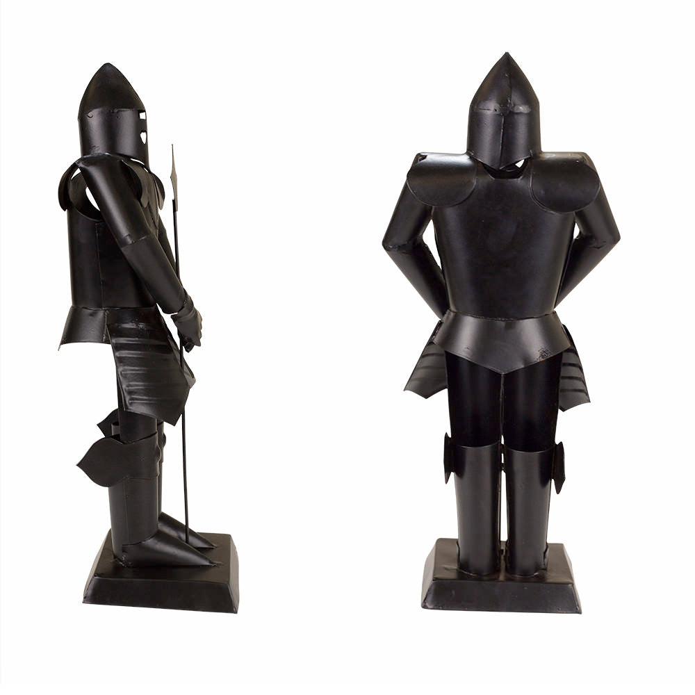 Suit of Armor Medieval Knight Black Finish Decorative Collectible - TOPHATTER'S ARMORY DEALS