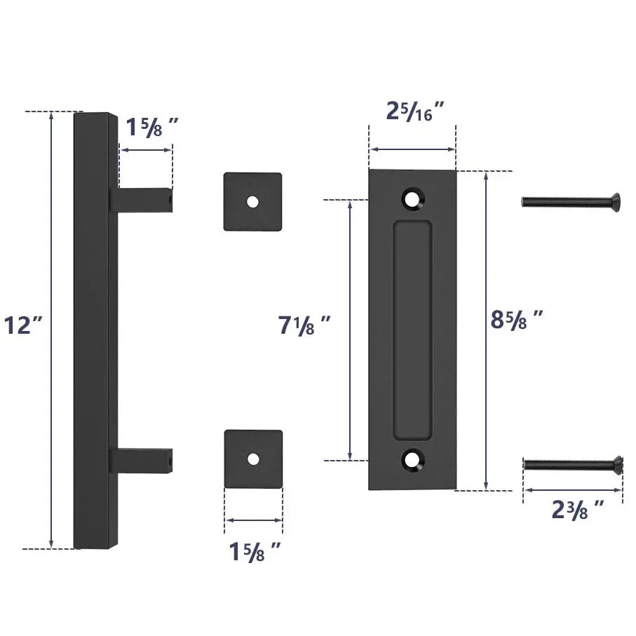 12-Inch Sliding Barn Door Handle Pull