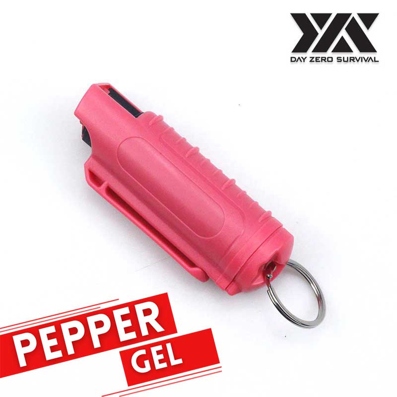 DZS Tactical Pepper Gel - Light Pink Hard Case with Belt Clip - TOPHATTER'S ARMORY DEALS