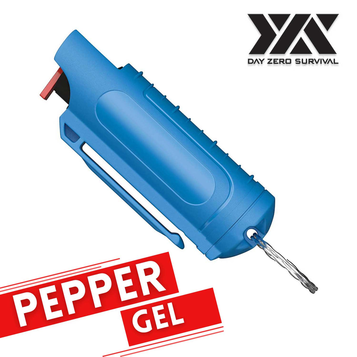 DZS Tactical Pepper Gel - Blue Hard Case with Belt Clip - TOPHATTER'S ARMORY DEALS
