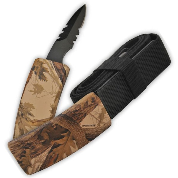 Self Defense Belt Buckle With Hidden Knife - Maple Leaf Camo - TOPHATTER'S ARMORY DEALS