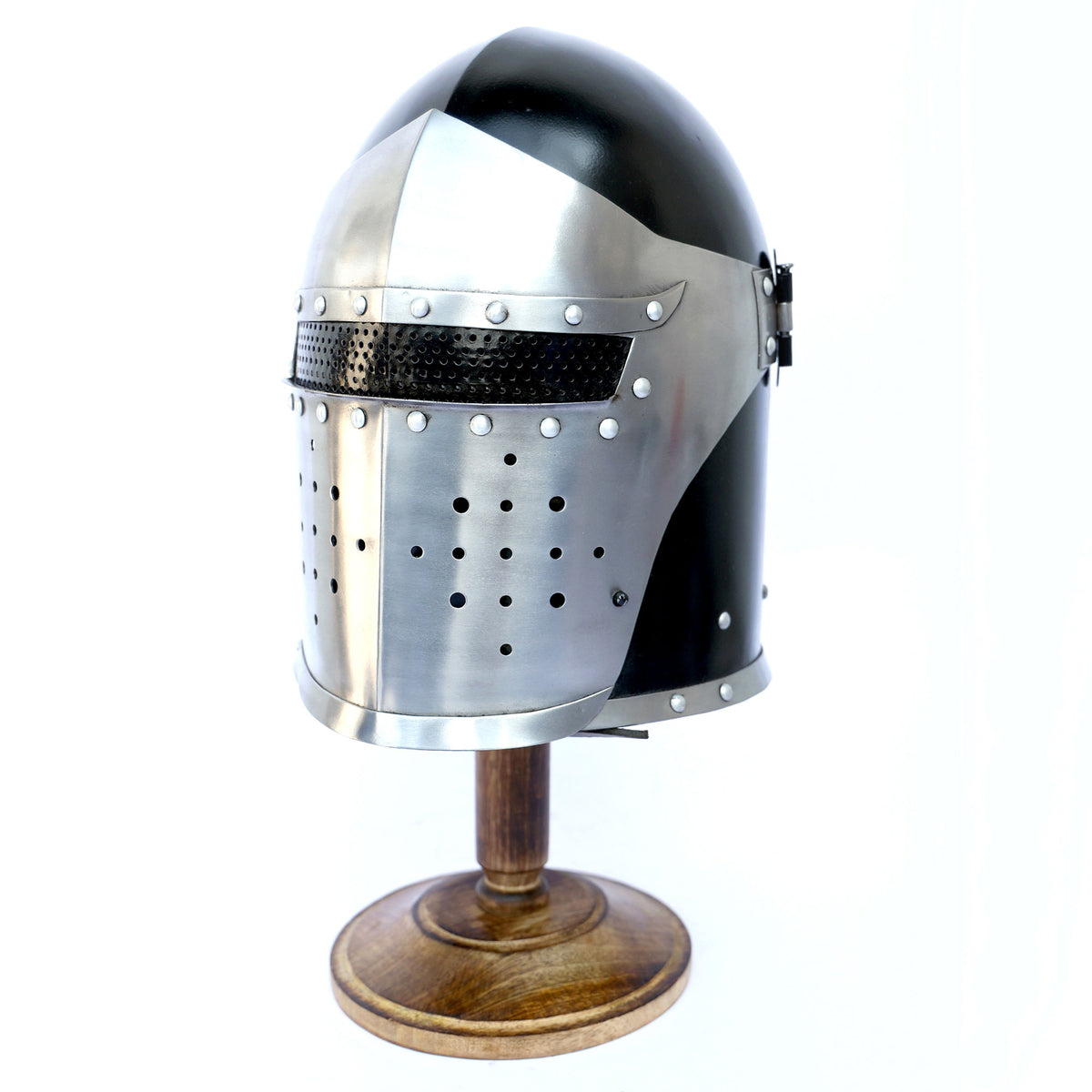 Medieval Visor Barbute Helmet - TOPHATTER'S ARMORY DEALS