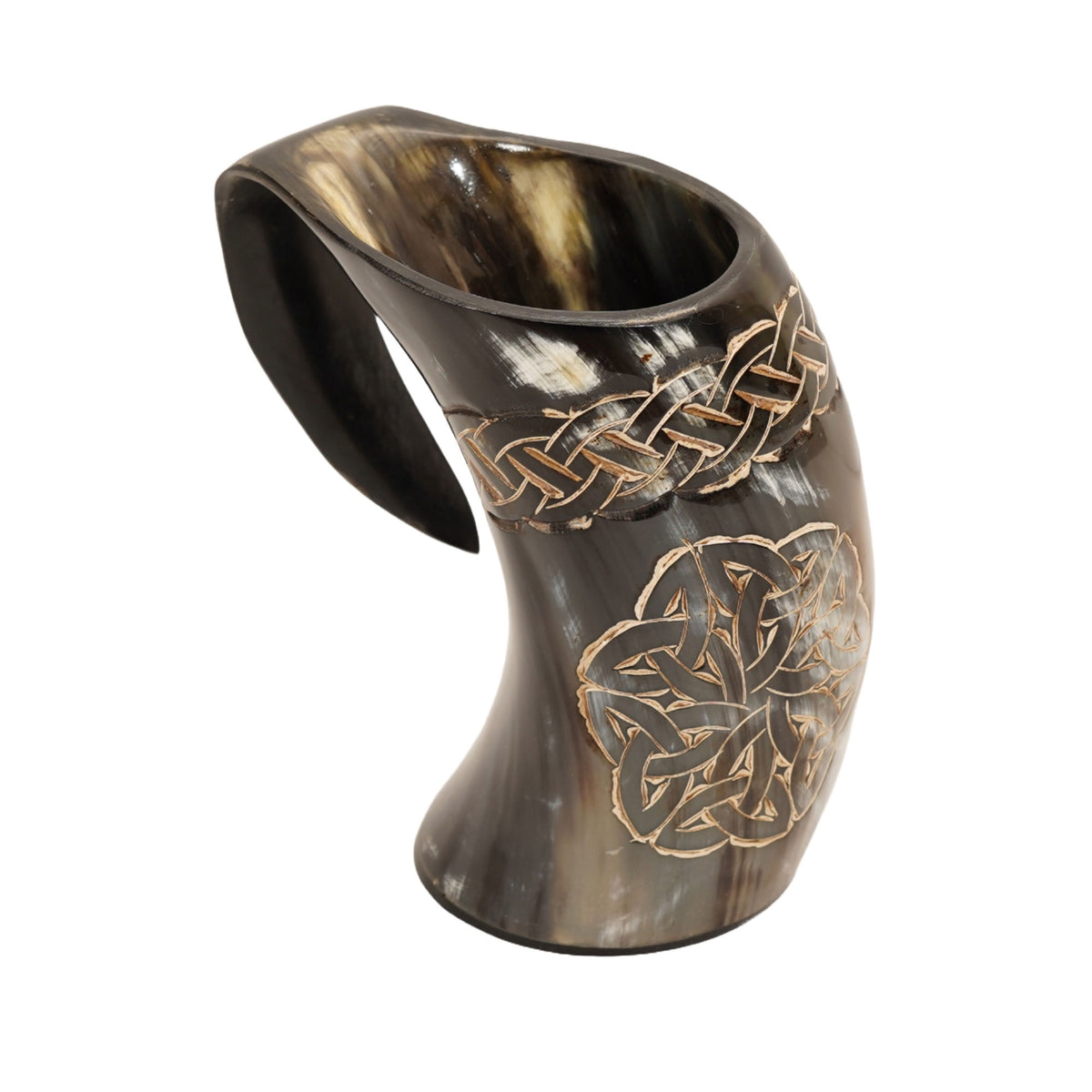 Ceremonial Viking Natural Buffalo Drinking Horn Mug - TOPHATTER'S ARMORY DEALS