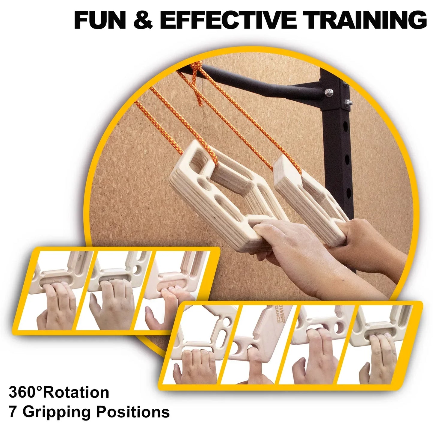 Double-Sided Hang board Rock Climbing Fingerboard