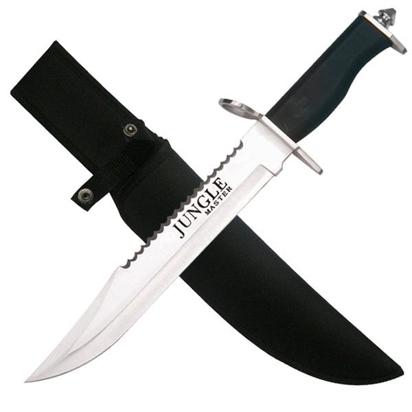 15" Tactical Survival Fixed Blade Hunting Knife Bowie With Sheath - TOPHATTER'S ARMORY DEALS