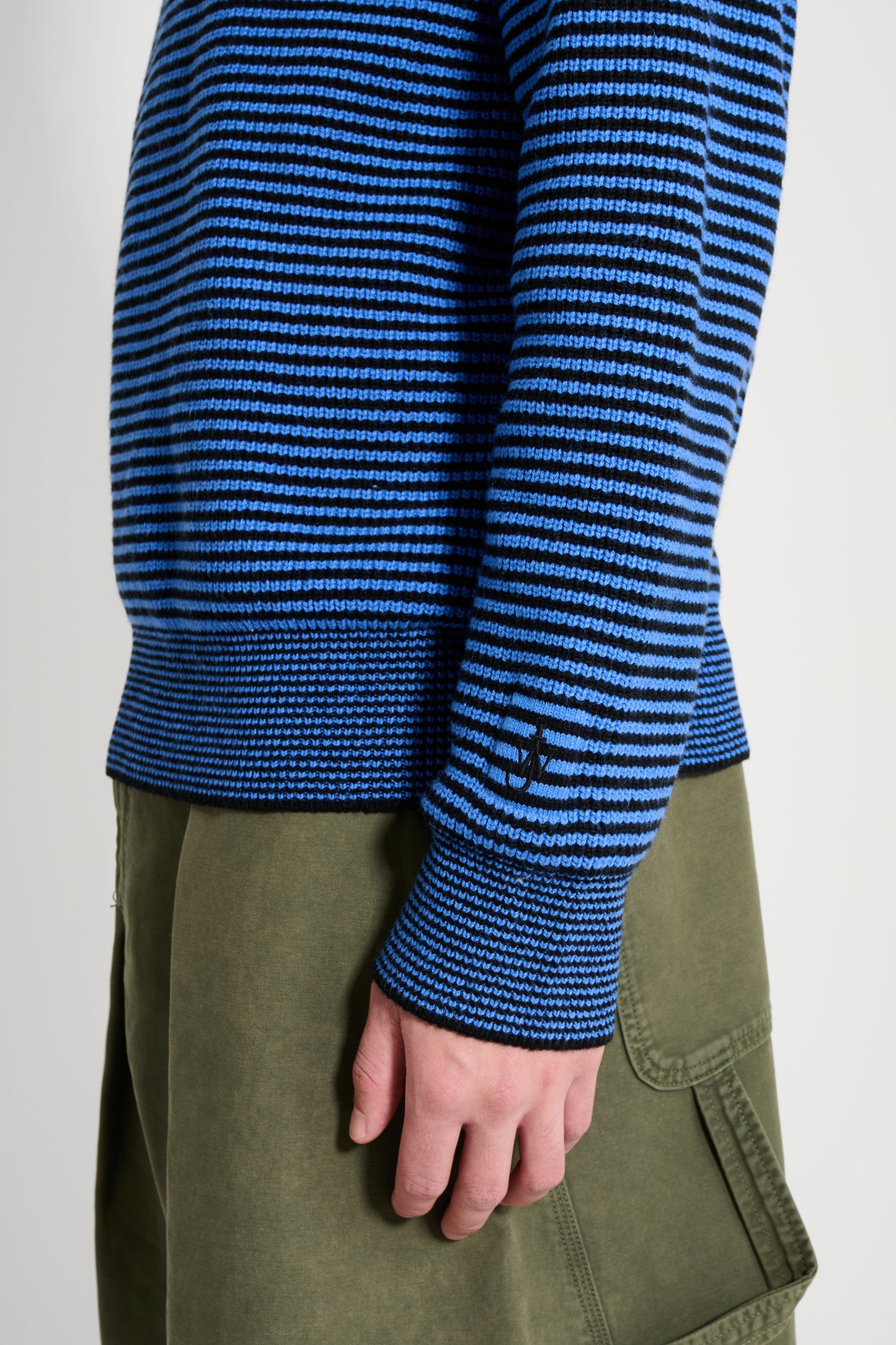 JW Anderson Half Zip Jumper Blue / Black
