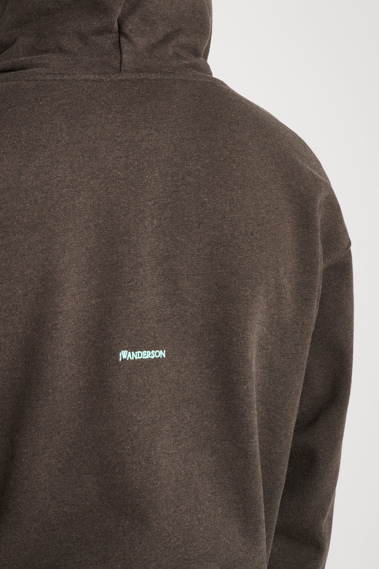 JW Anderson Tied Bow Hoodie Dark Brown Melange