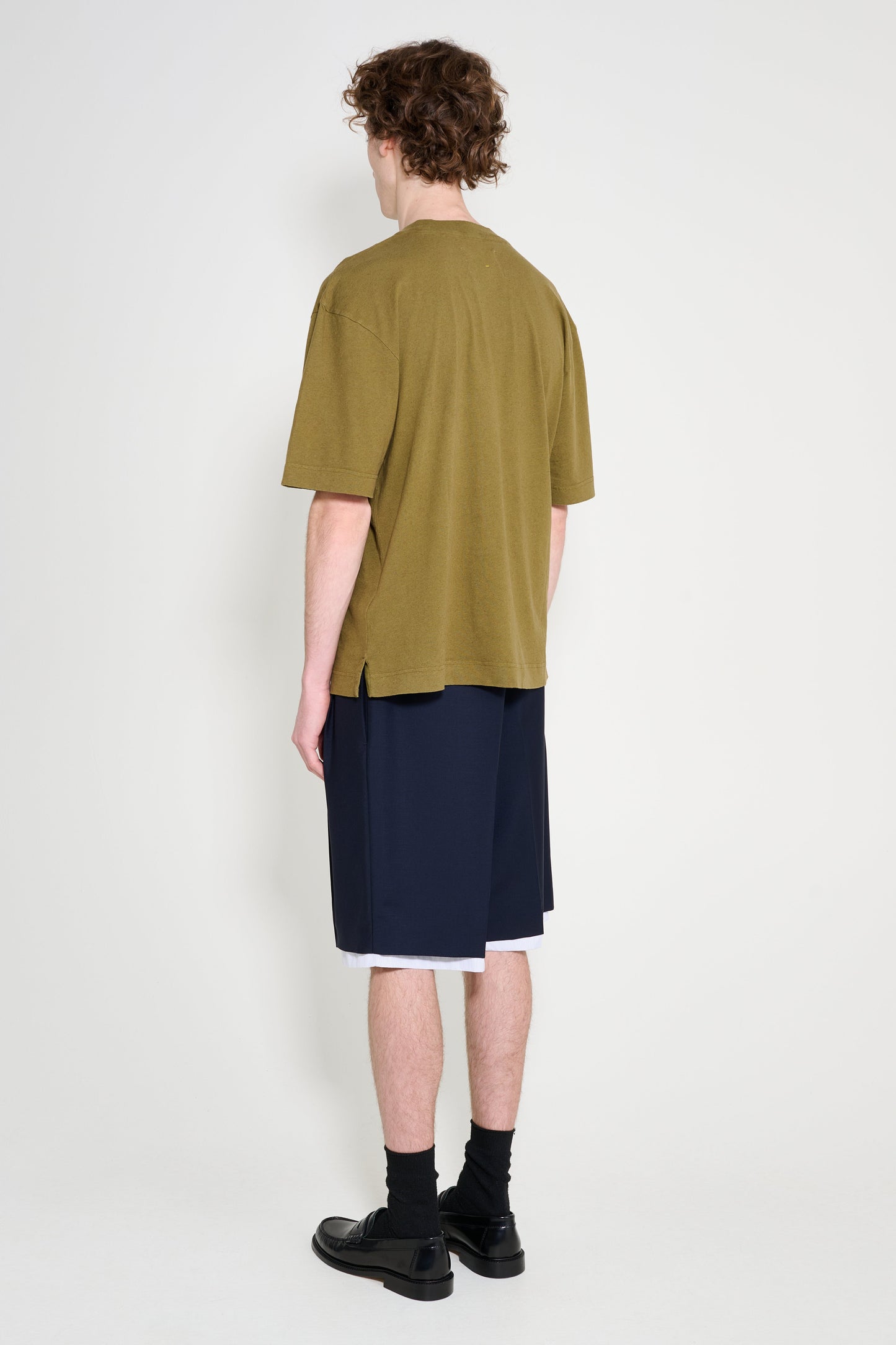 Jil Sander Wide Shorts Navy