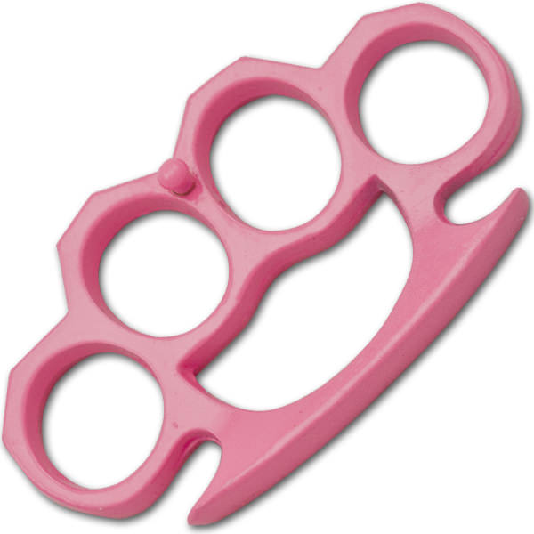 Pink Color Solid Steel Belt Buckle Knuckle, Paperweight - TOPHATTER'S ARMORY DEALS