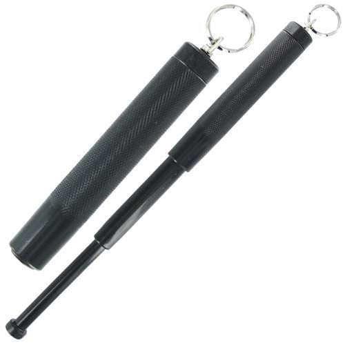 Keychain Tempered Steel Mini Self Defense Baton Black - TOPHATTER'S ARMORY DEALS