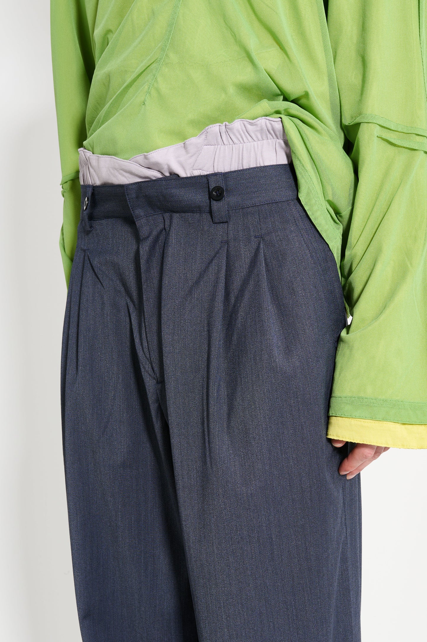 Kiko Kostadinov Bendix Tailored Trouser Midnight Blue / Icy Lilac