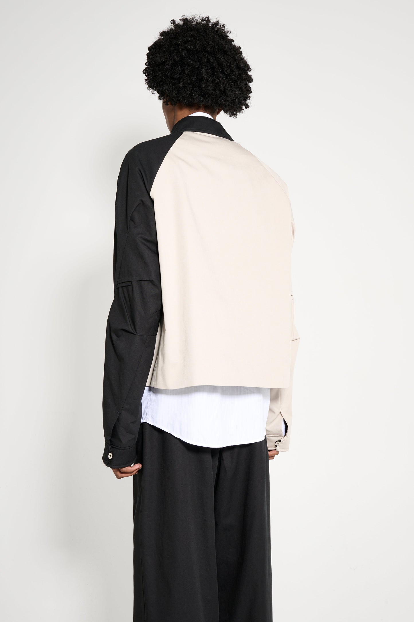 Kiko Kostadinov Alec K-Dart Blouson Seedpearl / Black Sable