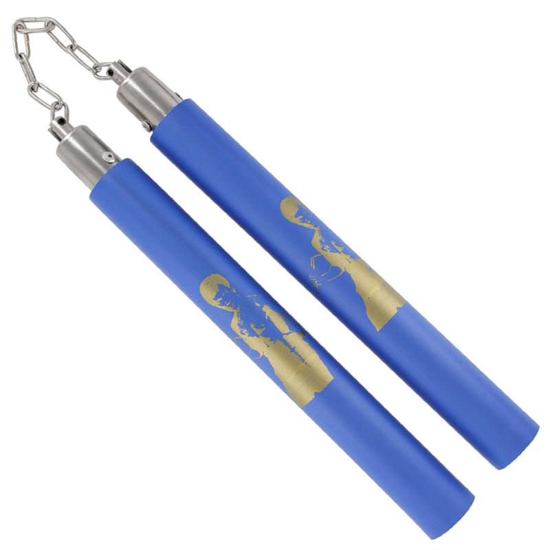 Kung Fu Master Martial Arts Training Nunchaku Blue