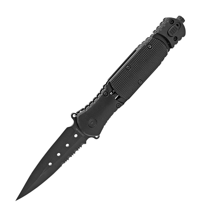 Tactical Survival Combat KNIFE Spring Assist With Built In LED FLASHLIGHT - TOPHATTER'S ARMORY DEALS