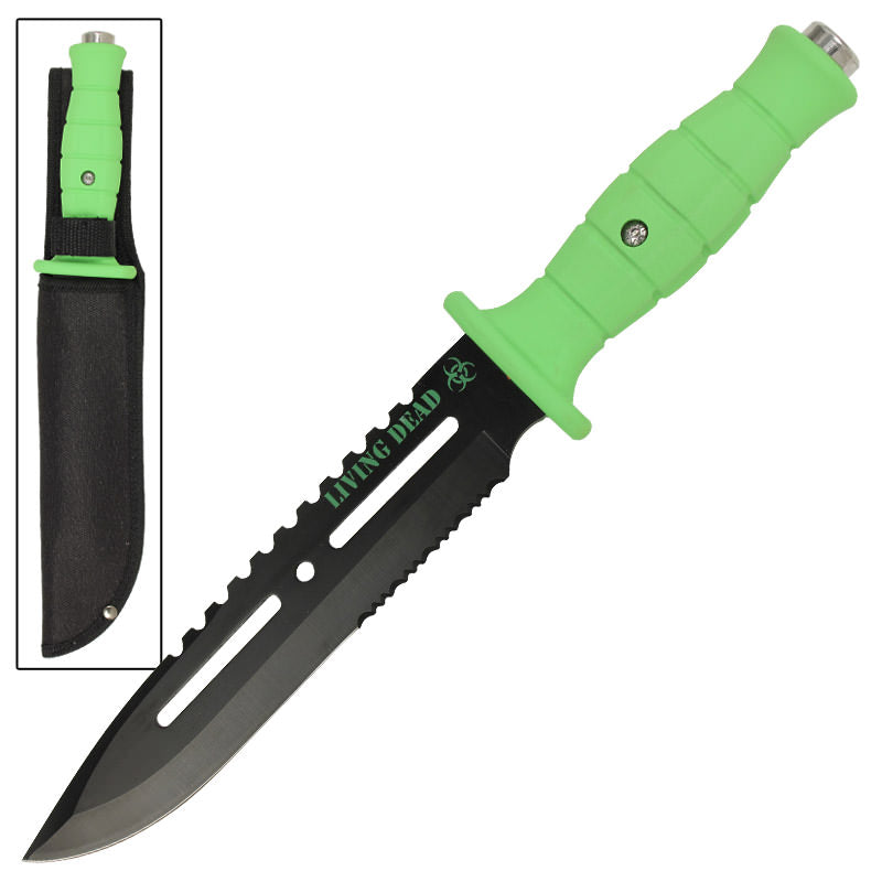 Living Dead Survival Bowie Knife - TOPHATTER'S ARMORY DEALS