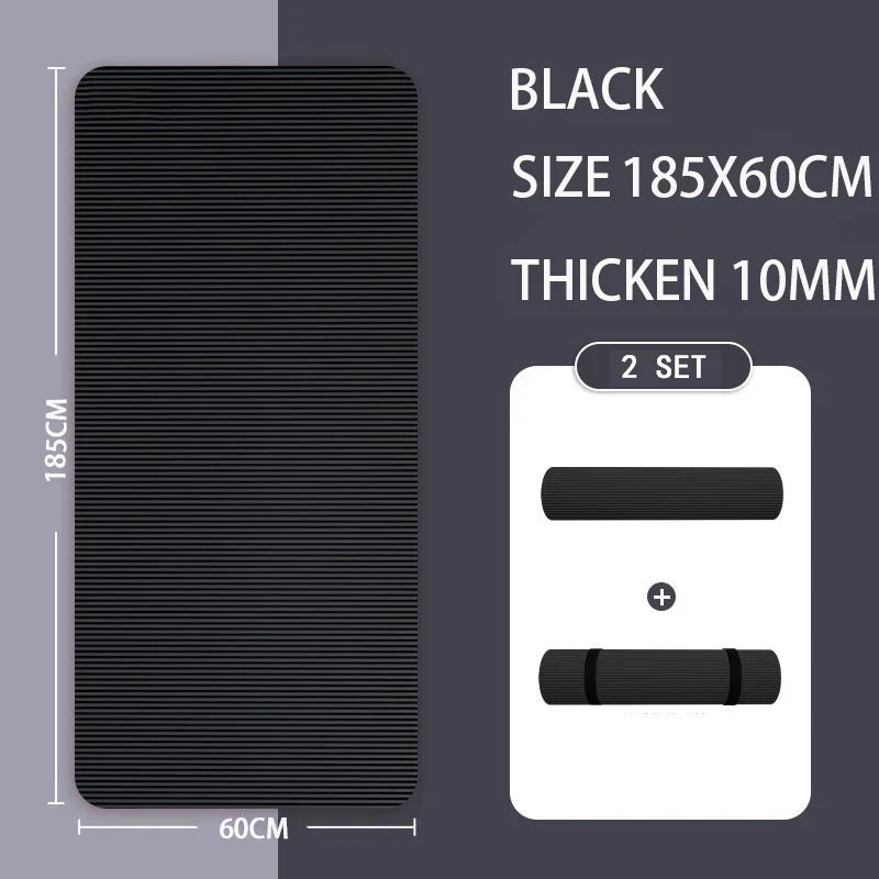 Long Non-Slip Men's Fitness Mat
