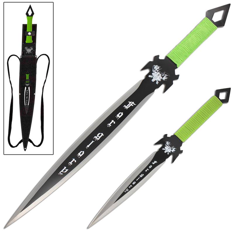 Lurid Souls For Glory Mantis Battle Zombie Sword With Throwing Knife