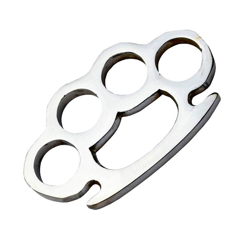 Heavy Duty Silver Knuckle Paperweight - TOPHATTER'S ARMORY DEALS