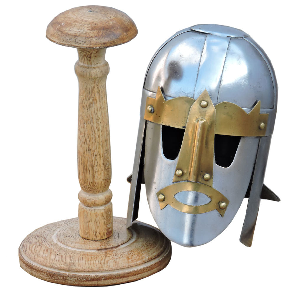 Mini Sutton Hoo Viking Helmet With Display Stand