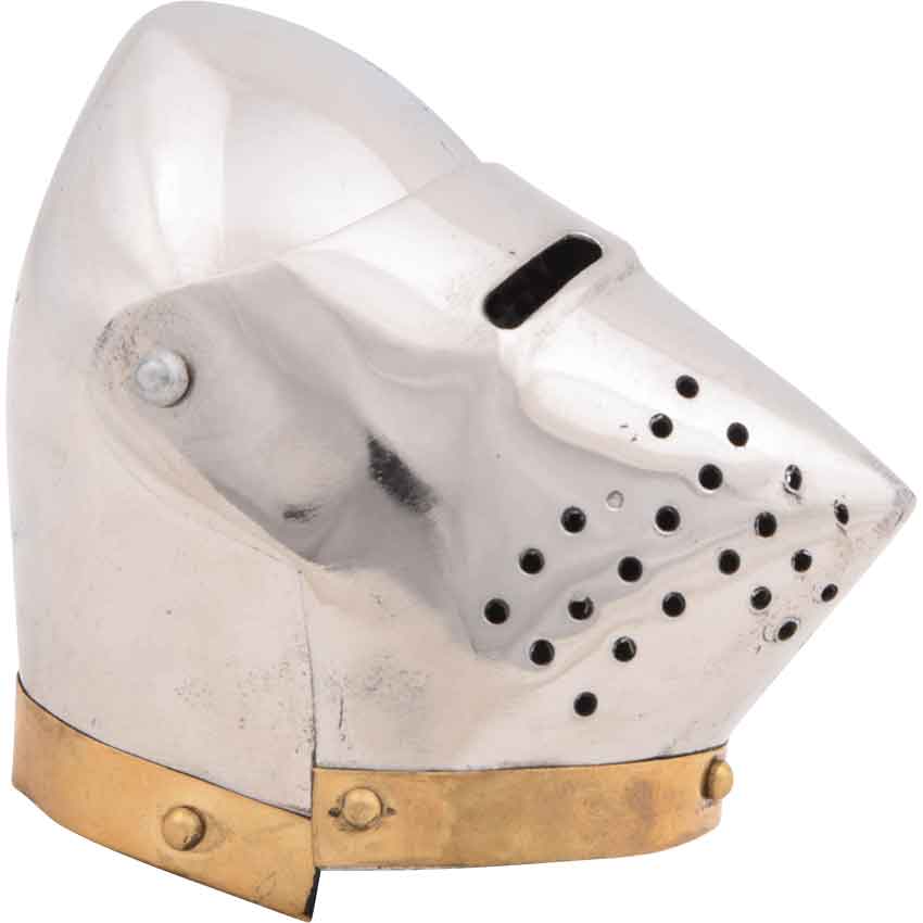 Mini Hound Skull Pig Face Bascinet Medieval Helmet - TOPHATTER'S ARMORY DEALS