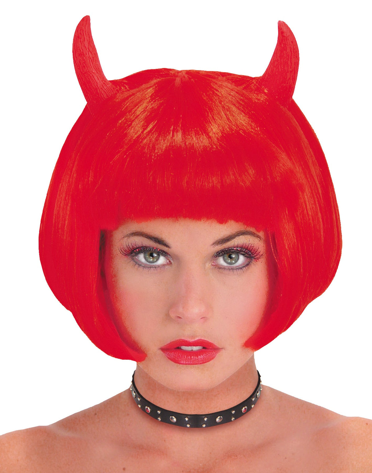 Red Devil Wig Horns