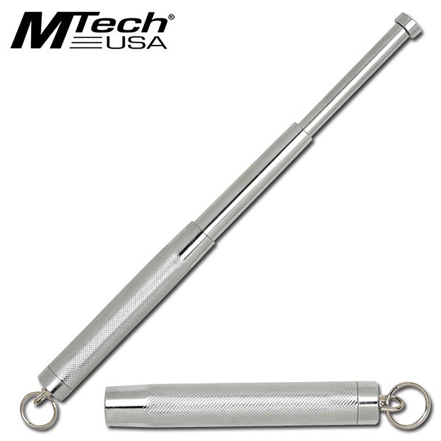 Mtech 12 Inch Expandable Key Ring Steel Self Defense Baton