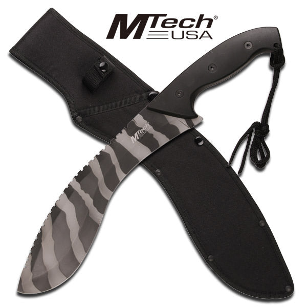 MTech Heavy Duty Urban Camo Machete Tactical Knife - 4.5mm Thick Blade - TOPHATTER'S ARMORY DEALS