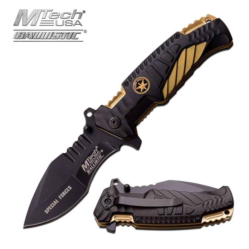 MTech USA 4.75 Inch Closed Special Forces Spring Assisted Opening Knife - TOPHATTER'S ARMORY DEALS