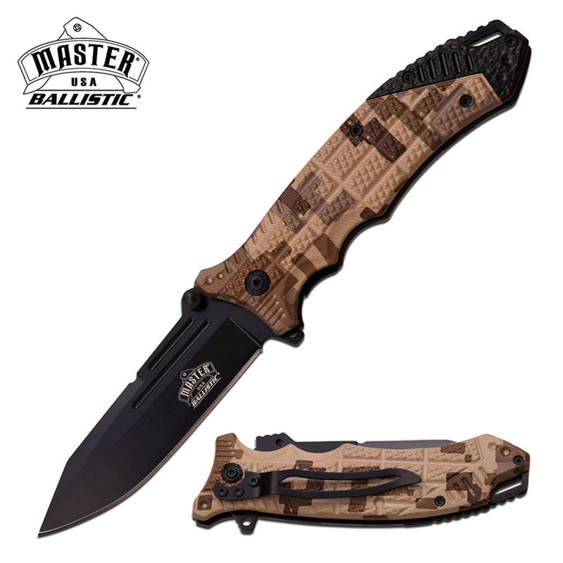 4.75 Inch Closed Master USA Digital Camo Spring Assisted Opening Knife - TOPHATTER'S ARMORY DEALS