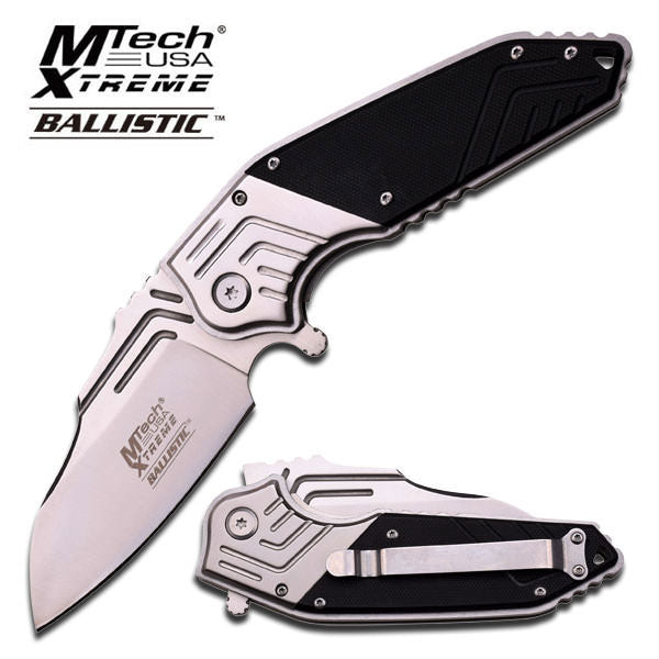 Mtech Xtreme Silver G10 Tactical EDC Spring Assist Folding Knife HEAVY
