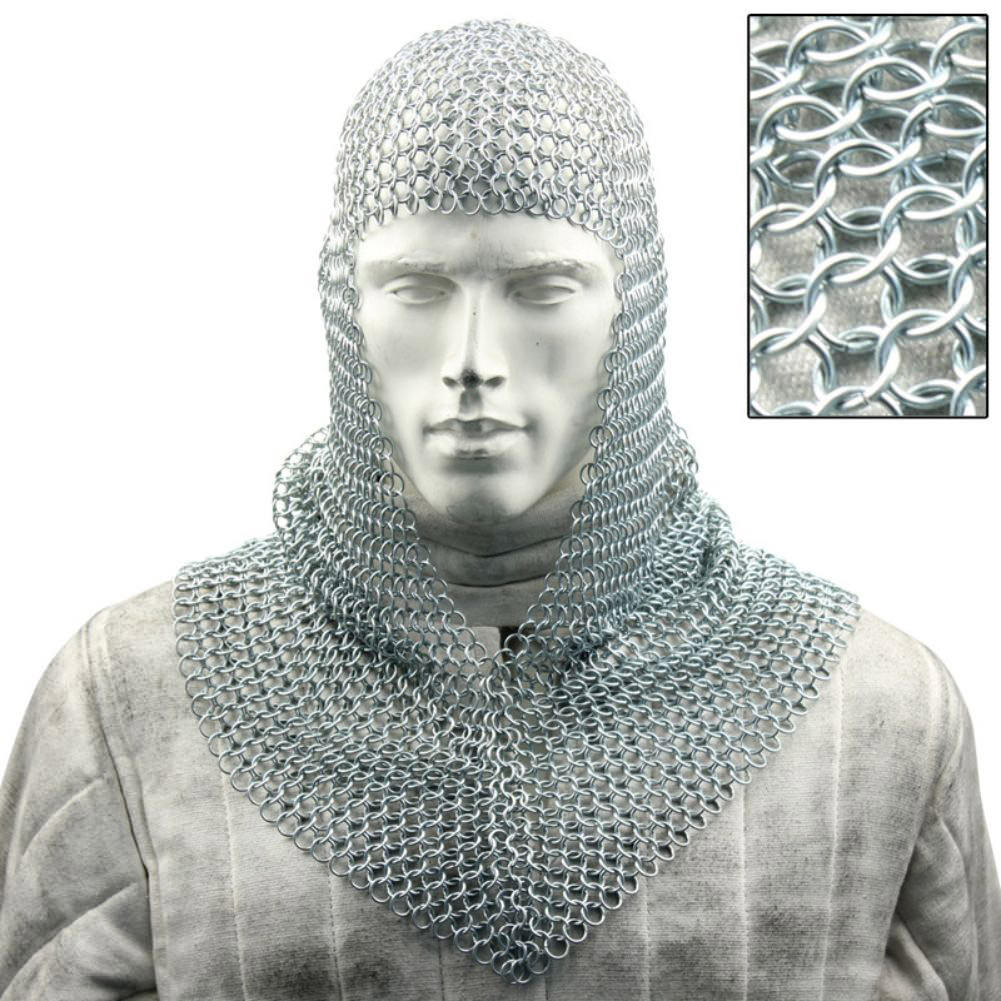 Battle Ready Medieval Chainmail Hood Coif Armor