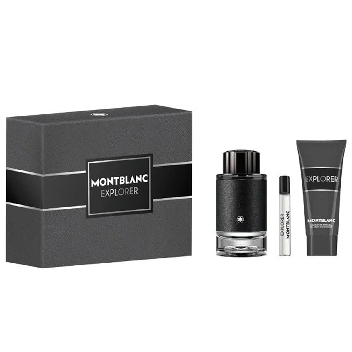 Montblanc Explorer Eau De Parfum 100ml & Travel Spray 15ml & Shower Gel 100ml Gift Set