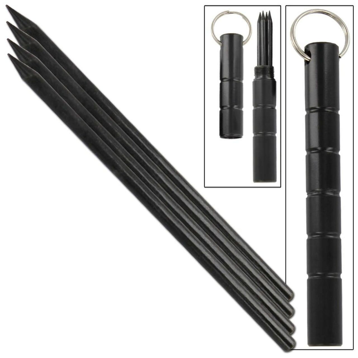 Ninja Spikes Bo-Shuriken Mini Baton Keychain - TOPHATTER'S ARMORY DEALS