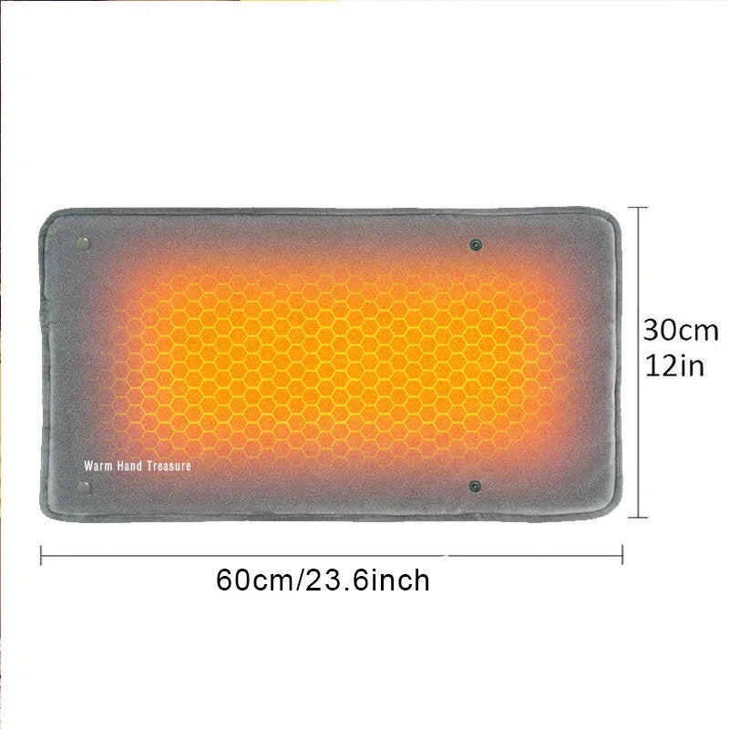Graphene Quick Heating Warming Pad Hand Warmer Grey