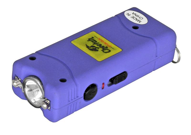 Nitro 2.5 Million Volt Stun Gun Rechargeable with LED light in Purple