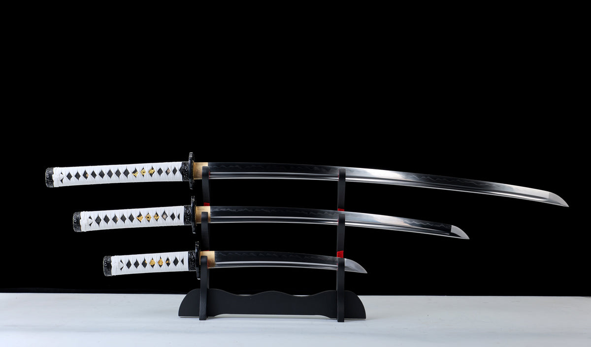 Ghost Of Tsushima - Storm of Clan Sakai Hand Forged Clay Tempered Daisho Set (Katana, Wakizashi and Tanto)