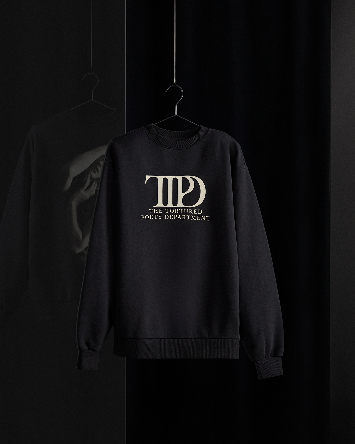 The Tortured Poets Department Black Crewneck