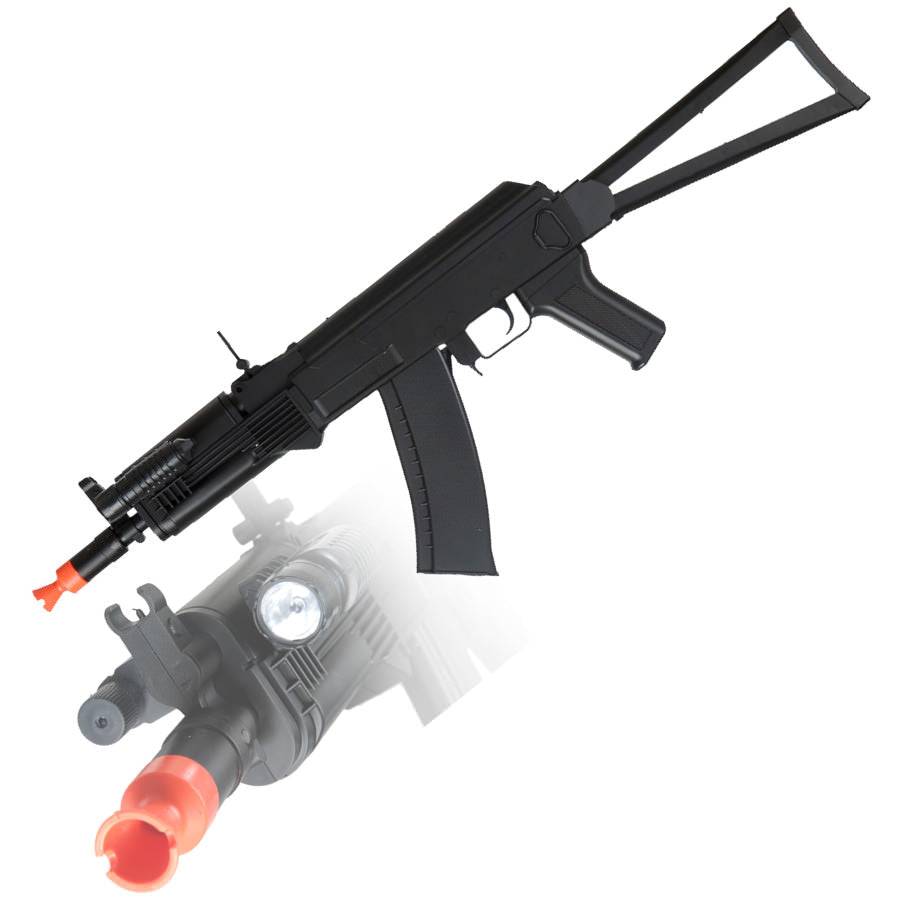 P74 Folding Stock AK-74U RIS Spring Powered Rifle FPS-220 - TOPHATTER'S ARMORY DEALS
