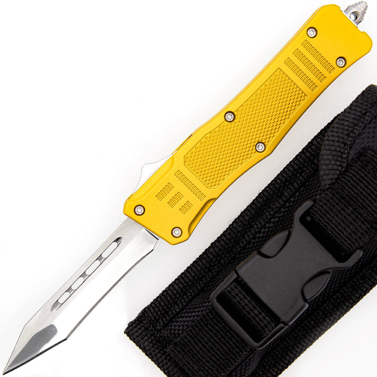 7" Compact Dual Action Automatic Out The Front Pocket Knife