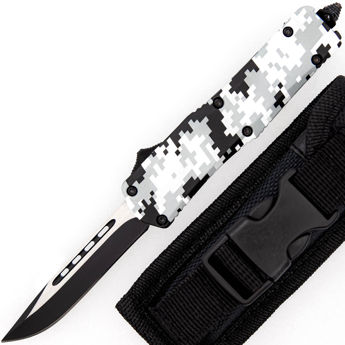 7.3" No Retreat Automatic Dual Action Compact OTF Knife - TOPHATTER'S ARMORY DEALS