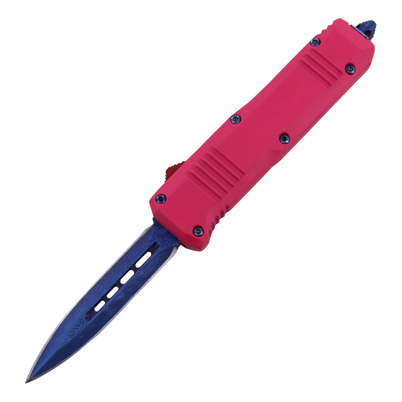 6.75" Miss Hyde Damascus Steel Automatic Compact OTF Knife